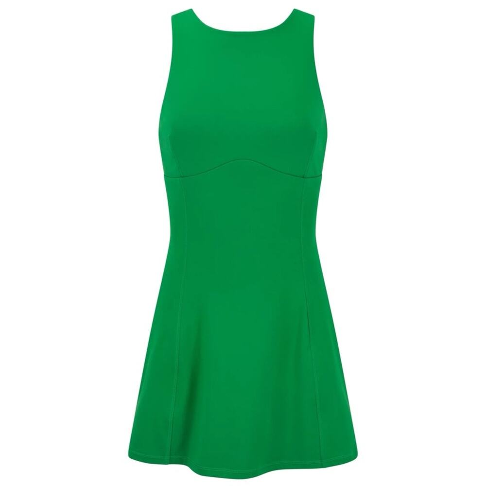 NWT ADORE ME Daphnie Lined Plus Lotus Active Dress Green